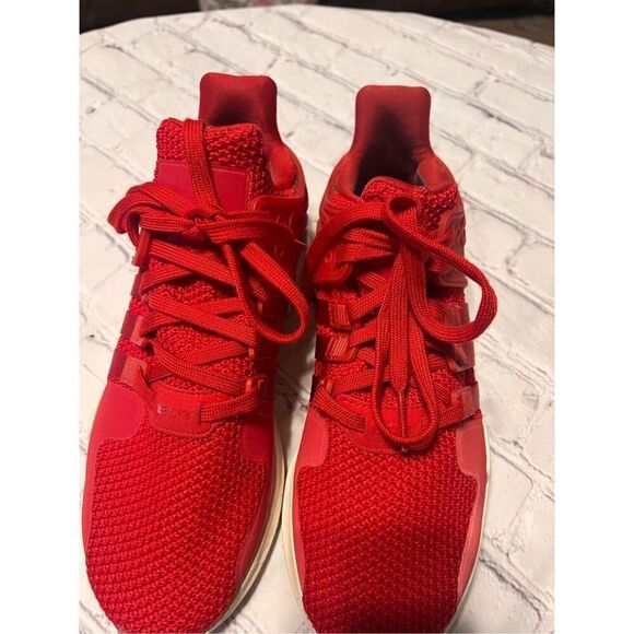 Adidas Men\'s Size 7 EQT Support ADV Sneakers Red Orange Athletic Training Shoes main image 5